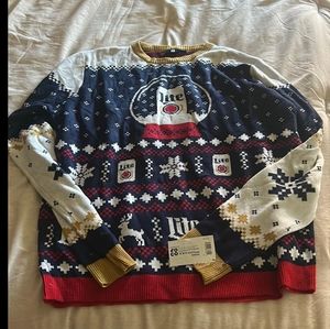 Miller light limited edition Christmas sweater